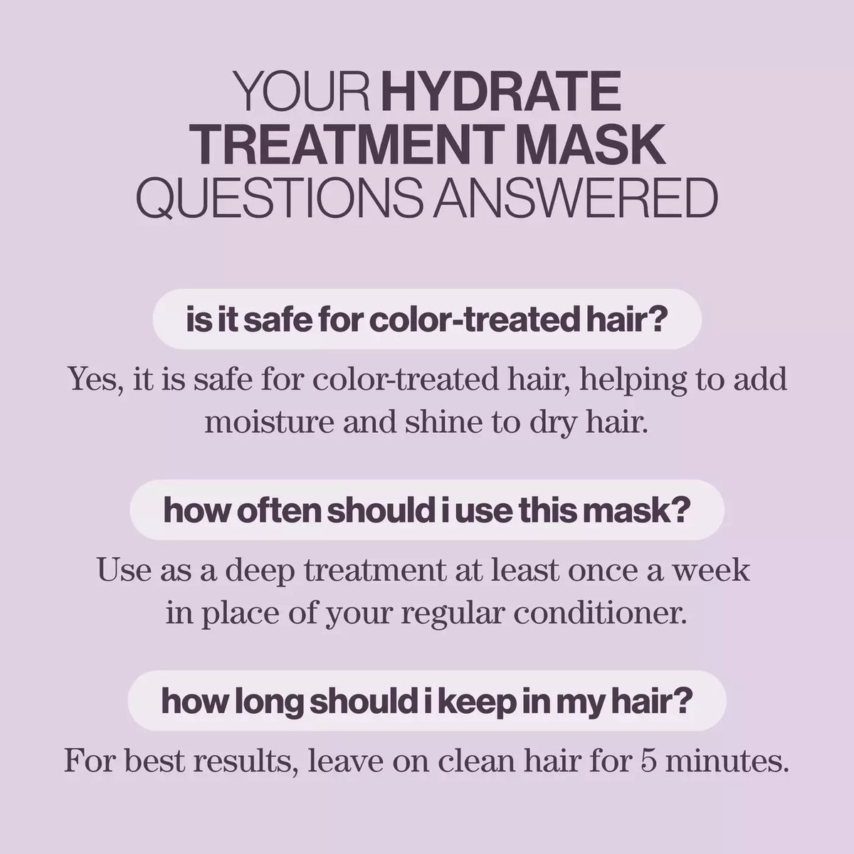 Hydrate Hair Treatment Mask