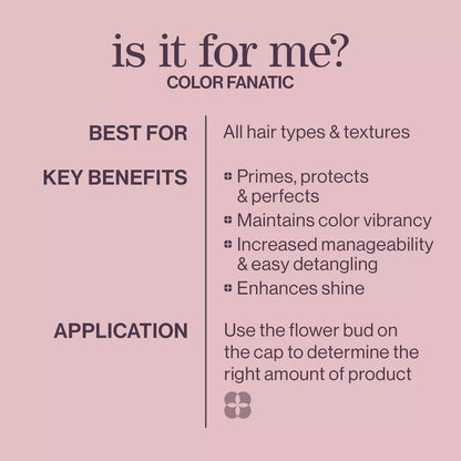 Color Fanatic Multi-Tasking Leave-In Spray: 21-Benefit Heat Protectant and Detangler