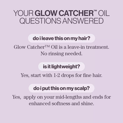 Hydrate Glow Catcher: Hydrating Hair Oil for Frizz Control & Shine